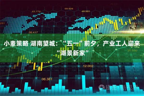 小麦策略 湖南望城：“五一”前夕，产业工人迎来“湖景新家”